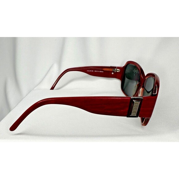ELLE EL18884 Women's Full Frame Trendy Oval Designer Sunglasses 58-16-130 Red - Picture 6 of 9